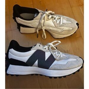 New Balance 327 Gray White Navy Iridescent Women’s NB327 US 9 WORN ONCE